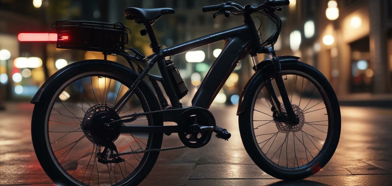 Electric bike with lights