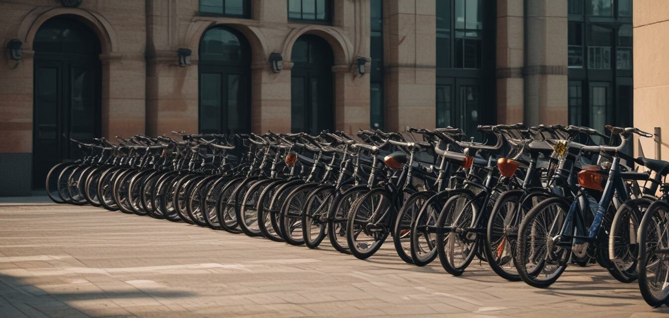 Bikes parked securely
