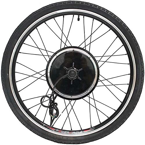 Electric bike wheel with spokes and motor