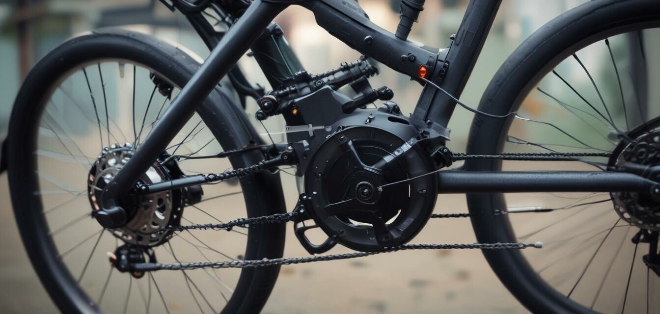 Folding electric bike frame